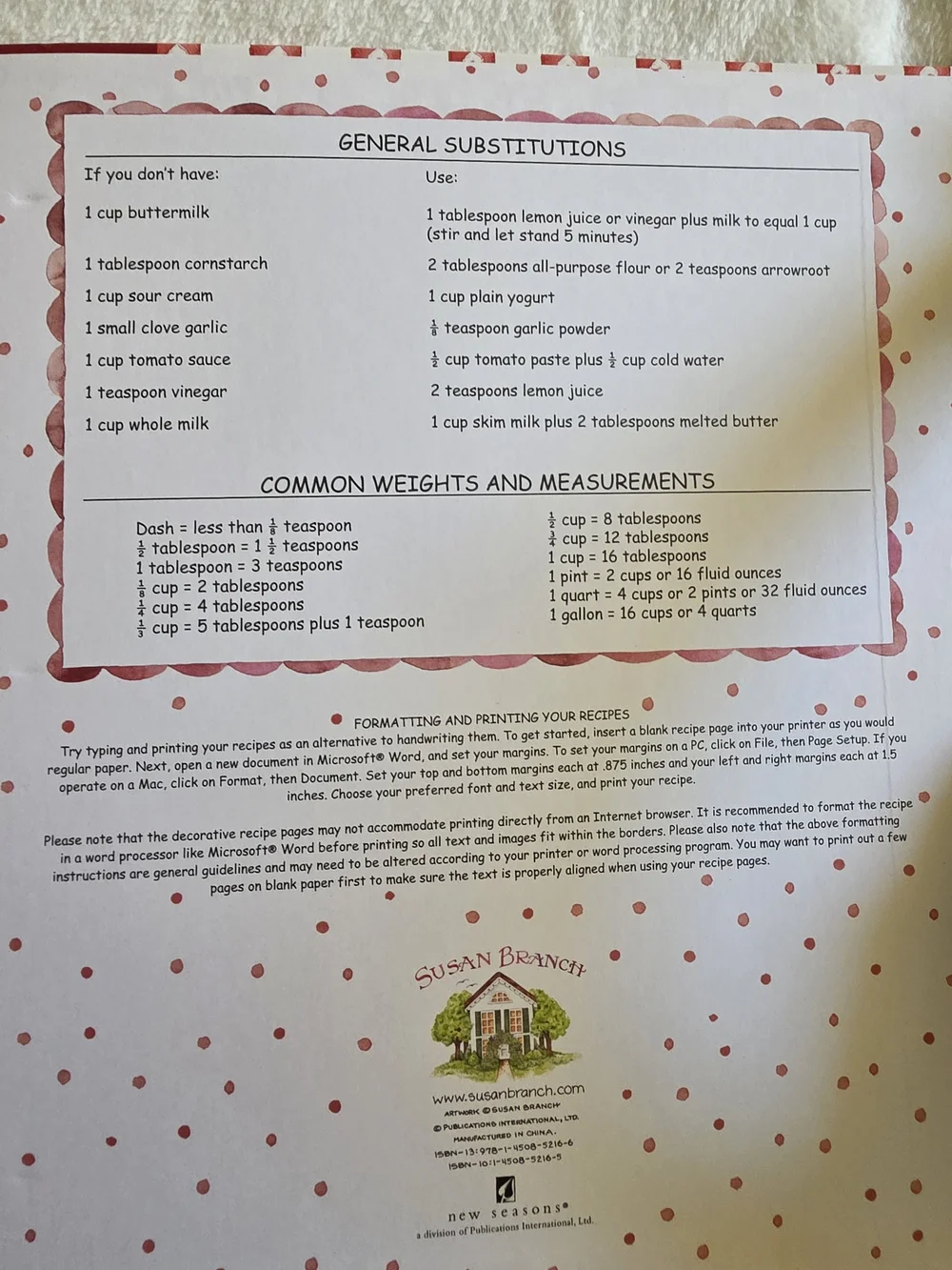 Susan Branch Home Cooking Recipes From The Heart Deluxe  Binder Cottagecore